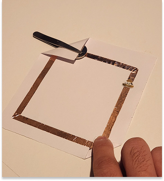 Regular circuit with switch, LED sticker was broken 