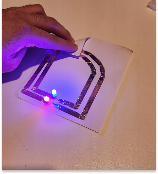 Two batteries,two LEDs, parallel circuit