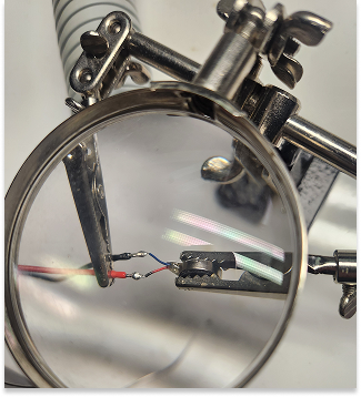 Soldering haptics with longer wires