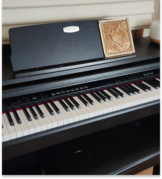 recorded strings sound from piano