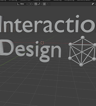 Modelled 'Interaction Design' and Icon together