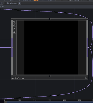 Connected to optical flow for Particles to read movement