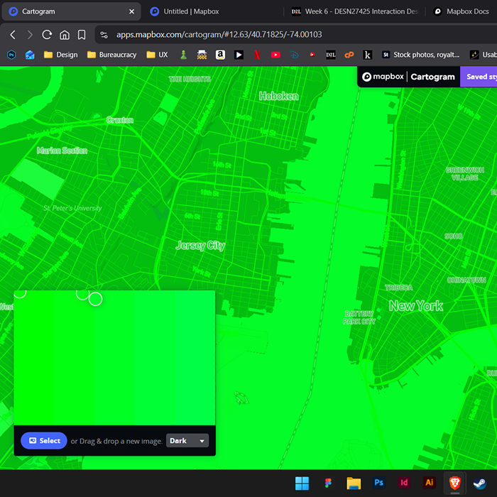 Tried something monochromatic and vibrant