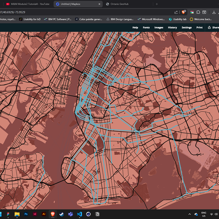 experimented with colour